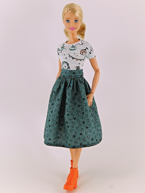 Barbie - Sukně zelená — foto 3