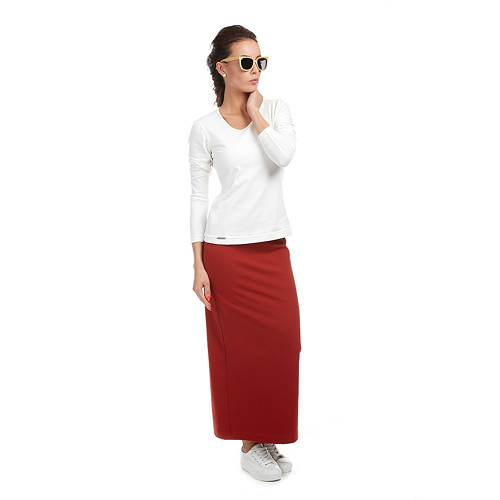 Bavlněné triko - CELIN / L, XL, krémová — foto 3
