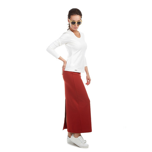 Bavlněné triko - CELIN / L, XL, krémová — foto 2