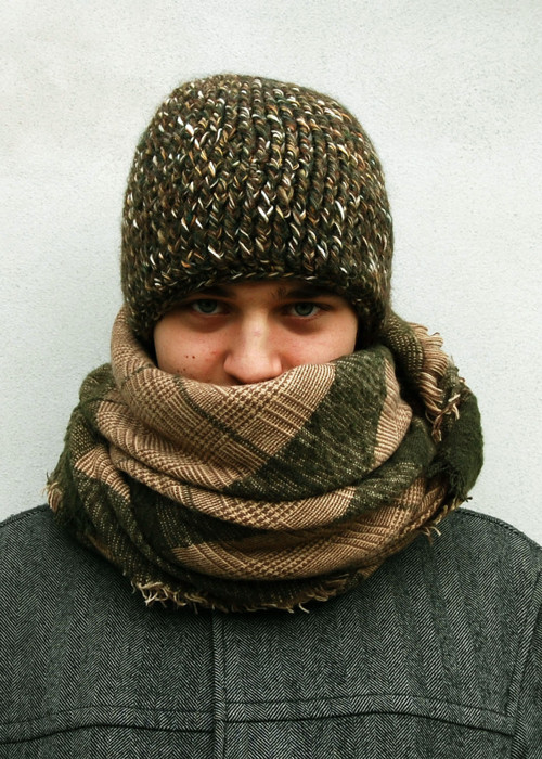 Pánská čepka Egon - zelenohnědá — foto 2