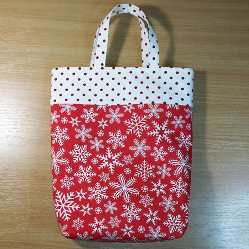 Taška - červenobílá - 25x28cm — foto 2