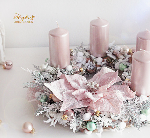 Luxusní rustikální adventní věnec — foto 2