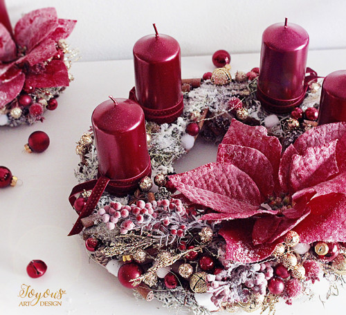Luxusní rustikální adventní věnec — foto 3
