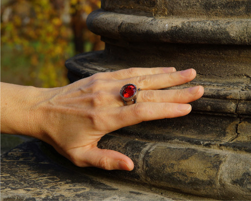 Nerezový prsten ..." Red queen " — foto 2