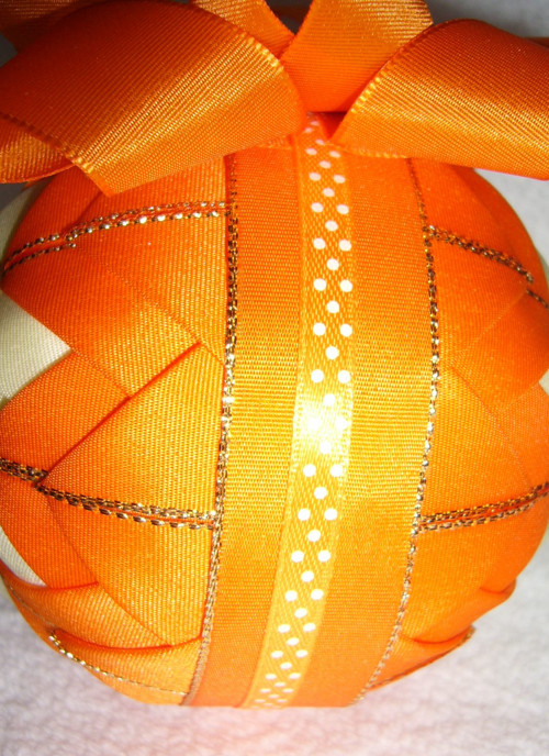 Vánoční baňka - oranžová — foto 3