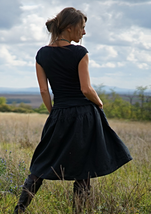 Z jiných časů - lněná sukně — foto 2