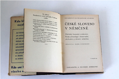 České sloveso v Němčině 1941 — foto 2
