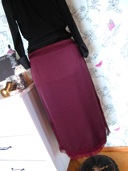 Sukně violet&krajka, větší — foto 5