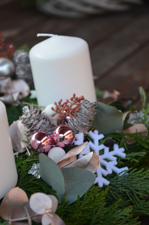 Adventní věnec do růžova — foto 3