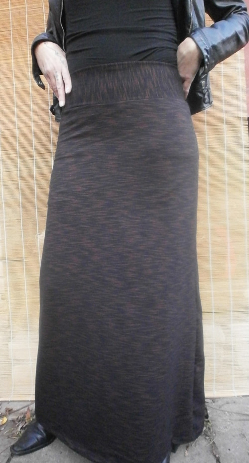 Maxi sukně melír — foto 2