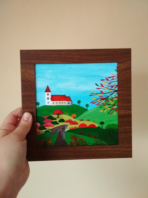 Podzim 16x16 s rámečkem — foto 2