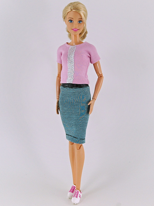 Barbie - Tričko s pruhem — foto 2