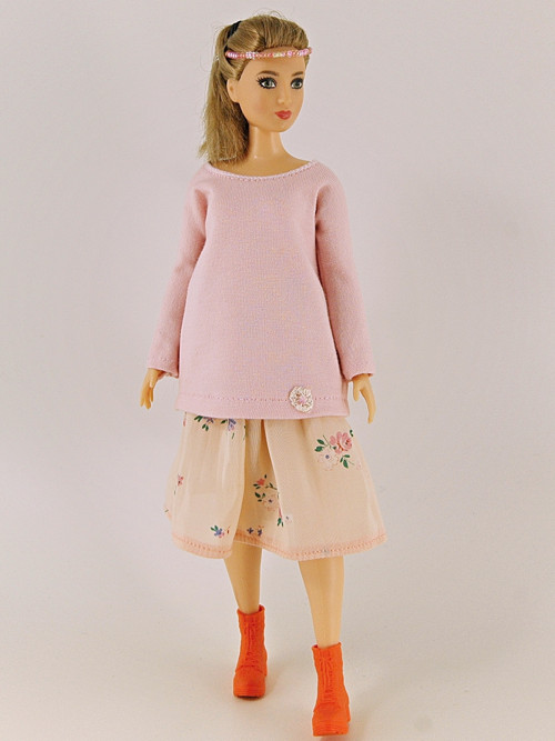 Barbie baculka - meruňková sukně — foto 2