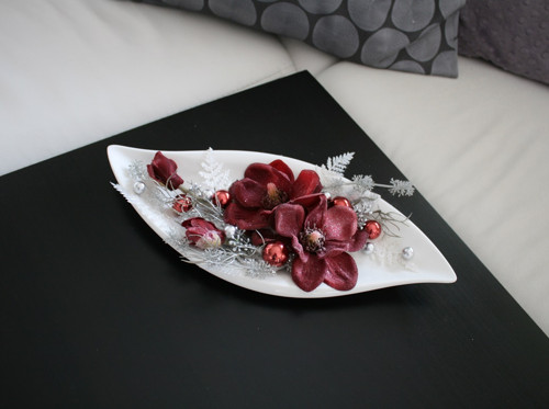 Vánoční dekorace s magnoliemi — foto 6