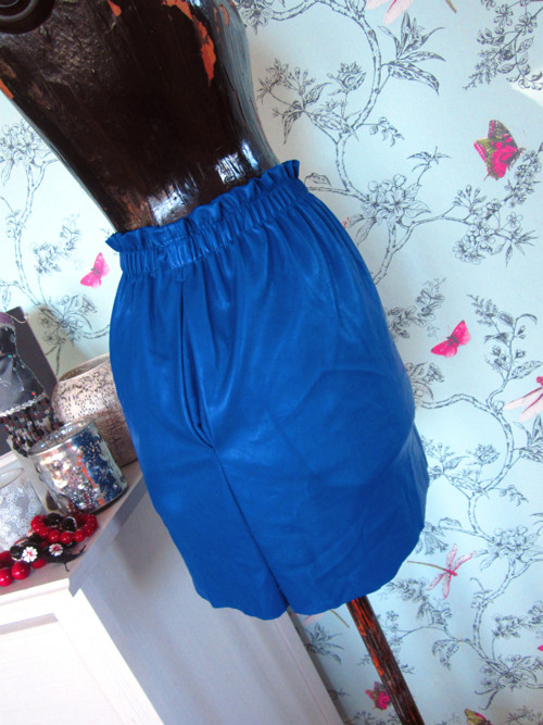 Koženková sukně cobalt blue — foto 3