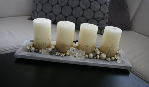 Adventní svícen krémový — foto 2