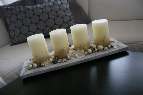 Adventní svícen krémový — foto 6