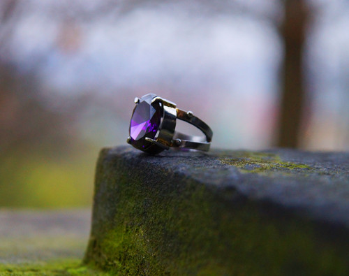 Nerezový prsten ..." Deep purple no.2. " — foto 6