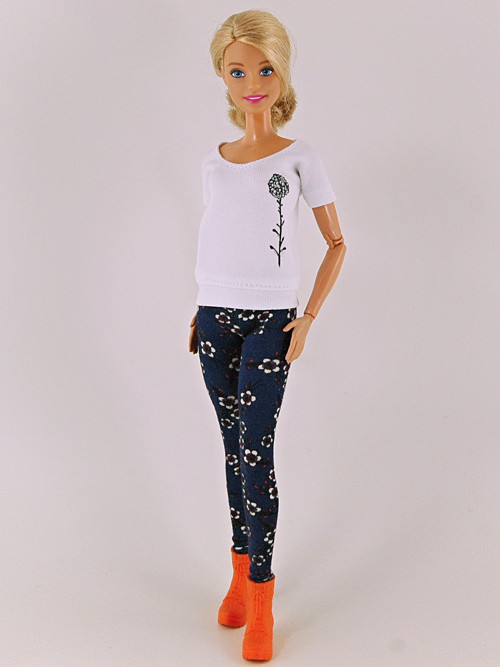 Barbie - Legíny modré — foto 3