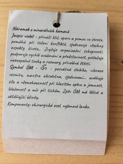 Náramek jaspis, óm — foto 2