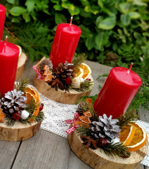Svícínky v přírodním stylu — foto 4