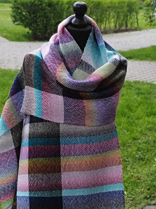 RUČNĚ TKANÁ ŠÁLA - PLÉD - DINA — foto 3