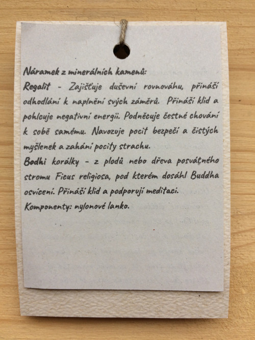 Náramek regalit, bodhi — foto 2