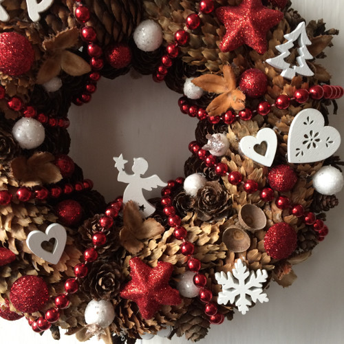 Vánoční věnec se srdíčkem — foto 5