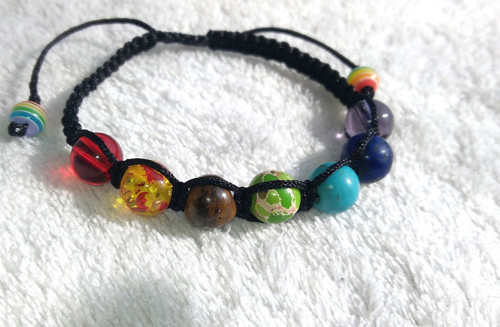 Náramek alá čakra (shamballa náramek) — foto 2