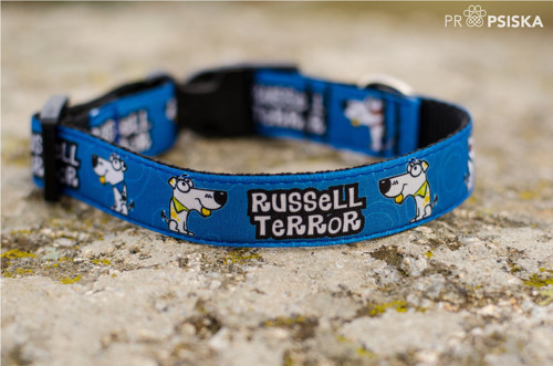 Obojek Russell TERROR modrý — foto 2