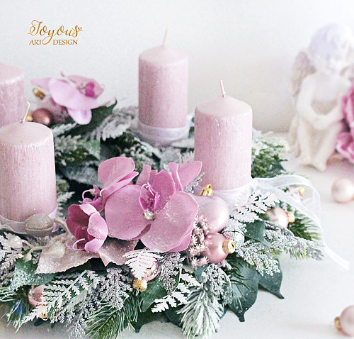 Luxusní rustikální adventní věnec — foto 3