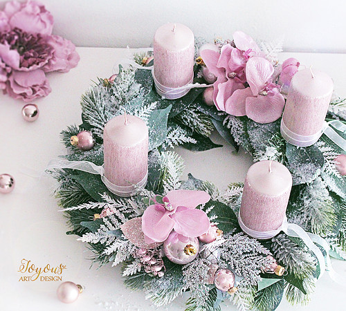 Luxusní rustikální adventní věnec — foto 4