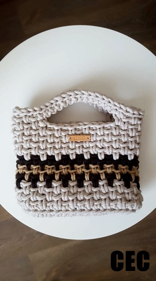 Mini špagátková béžová - do ruky No.2 — foto 2