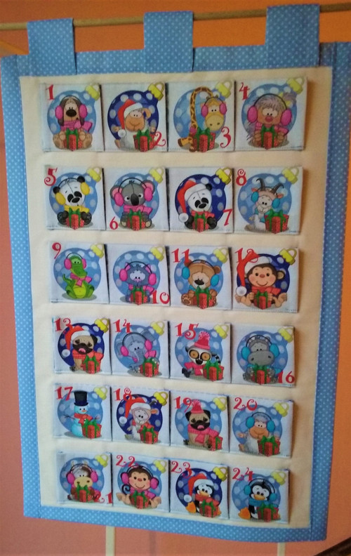 Adventní kalendář modrý — foto 3