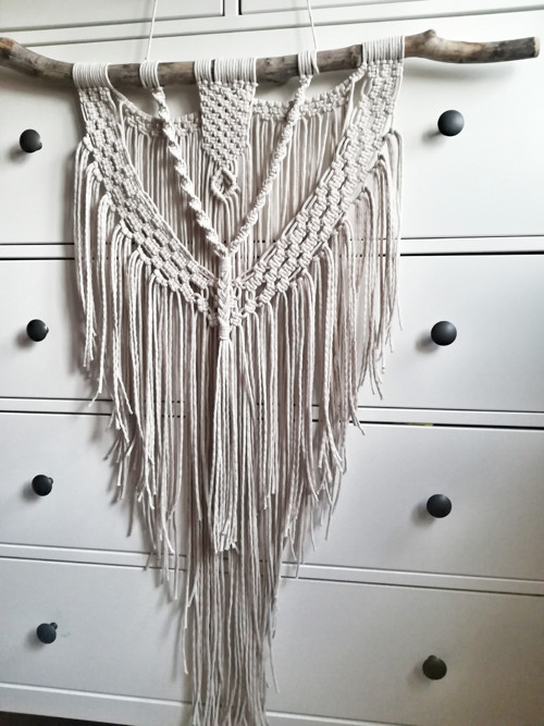 Macrame dekorace v barvě světlé kávy — foto 3