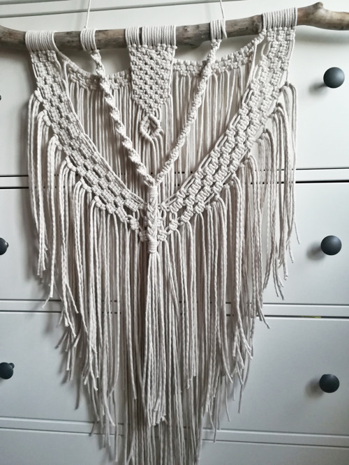 Macrame dekorace v barvě světlé kávy — foto 2
