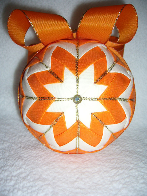 Vánoční baňka - oranžová — foto 2