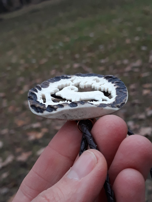 Vyřezávané myslivecké bolo - muflon — foto 5