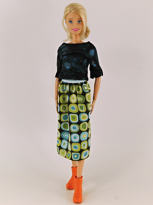 Barbie - Sukně zelenomodrá — foto 3