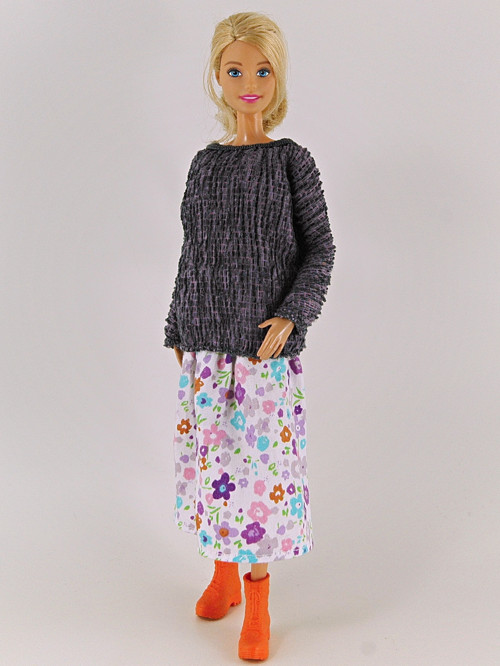 Barbie - Tunika šedofialová — foto 2