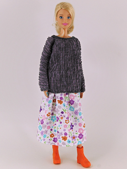 Barbie - Tunika šedofialová — foto 3
