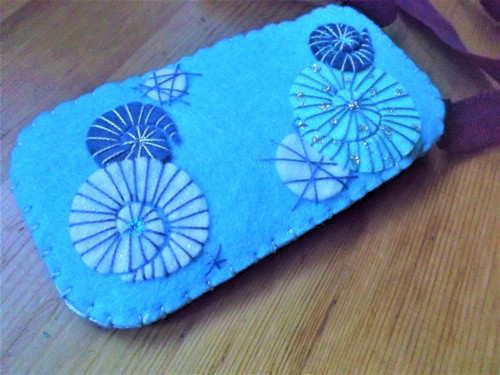 ** Obal, pouzdro modré spirály — foto 3