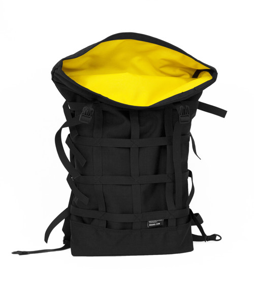 Nepromokavý batoh Braasi WEBBING BLACK — foto 4