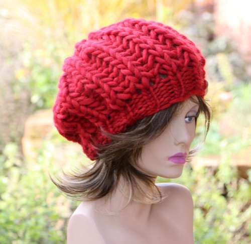 NATURAL WOOL - pletená EXTRAhrubá čiapka — foto 3