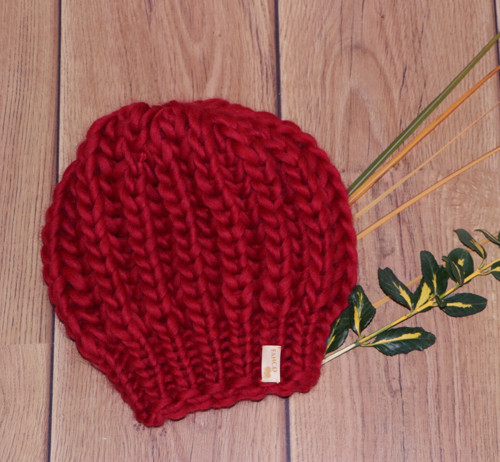 NATURAL WOOL - pletená EXTRAhrubá čiapka — foto 4
