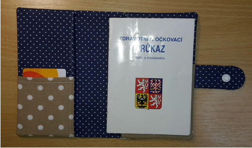 Obal na očkov. průkaz modrobéžový - medvídci — foto 3