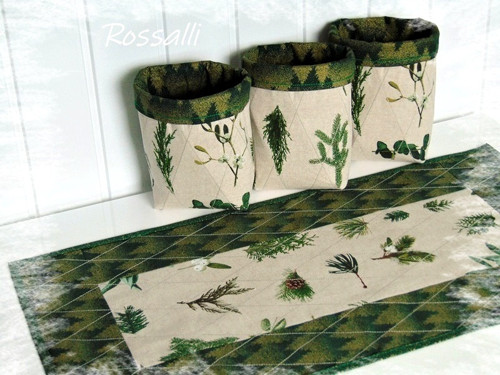 Větvičky ... ubrus 68 x 35 cm — foto 2