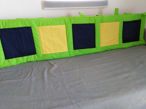 Kapsář / mantinel na zeď "modro-zeleny" — foto 2