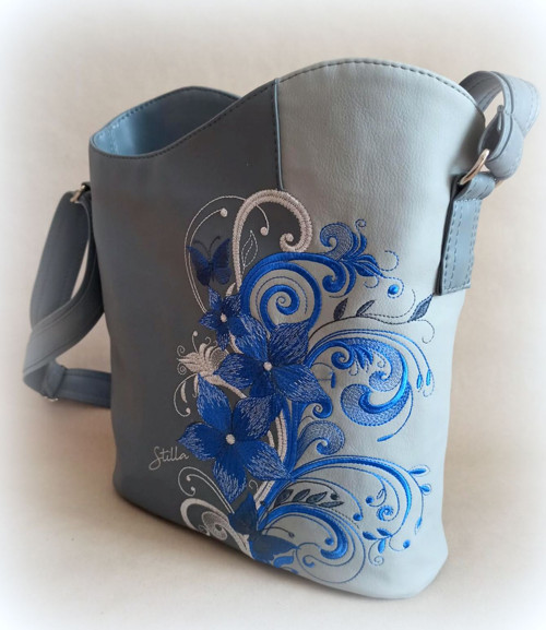 Crossbody kabelka Blue flower — foto 2