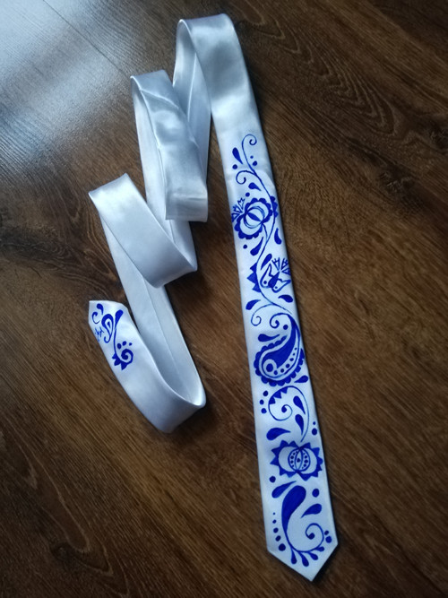 Slim kravata FOLK na přání — foto 2